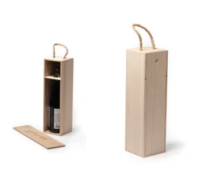 E027 CASSETTA IN LEGNO PORTABOTTIGLIA