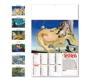 D003 CALENDARIO PITTORI - Grafiche-Torregrossa - Prodotto Personalizzabile