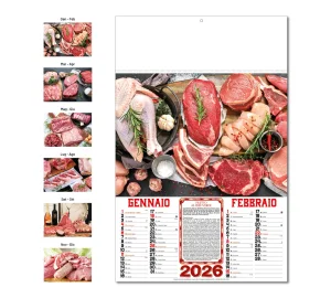 D007 CALENDARIO DAL MACELLAIO - Grafiche-Torregrossa - Prodotto Personalizzabile