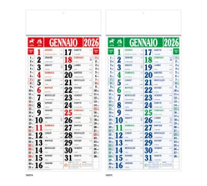 D027 CALENDARIO OLANDESE MAXI QUADRETTATO
