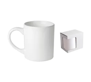 E002 TAZZA IN CERAMICA BIANCA - Prodotto Personalizzabile