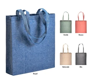 H019 BORSA SHOPPER C/SOFFIETTO - Prodotto Personalizzabile