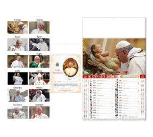 D048 CALENDARIO PAPA FRANCESCO - Grafiche-Torregrossa - Prodotto Personalizzabile