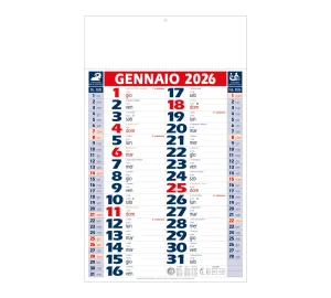 D058 CALENDARIO OLANDESE R/B BILATERALE - Grafiche-Torregrossa - Prodotto Personalizzabile