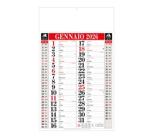 D062 CALENDARIO OLANDESE R/N BILATERALE - Grafiche-Torregrossa - Prodotto Personalizzabile