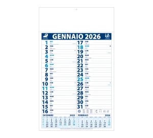 D063 CALENDARIO OLANDESE B/C TRIMENSILE - Grafiche-Torregrossa - Prodotto Personalizzabile