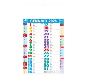 D064 CALENDARIO OLANDESE COLOR BILATERALE