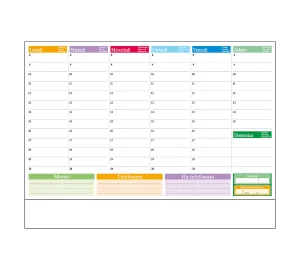 D085 PLANNING SETTIMANALE DA TAVOLO - Grafiche-Torregrossa - Prodotto Personalizzabile