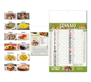 D087 CALENDARIO GASTRONOMIA - Grafiche-Torregrossa - Prodotto Personalizzabile