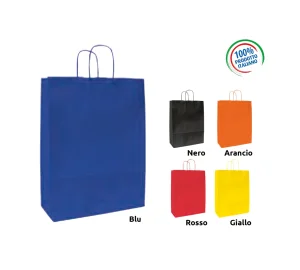 H106 SHOPPERS CARTA KRAFT BIANCO STAMPATA
