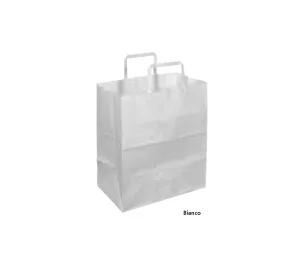 H110 SHOPPERS CARTA KRAFT BIANCO - Prodotto Personalizzabile