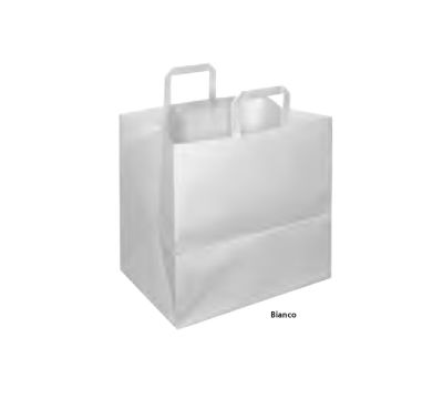 H112 CARTA KRAFT BIANCO - MANIGLIA PIATTINA BIANCA