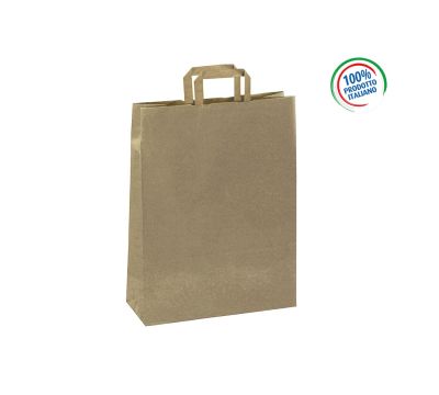 H076 CARTA KRAFT AVANA-MANIGLIA PIATTINA AVANA 26X11X38 